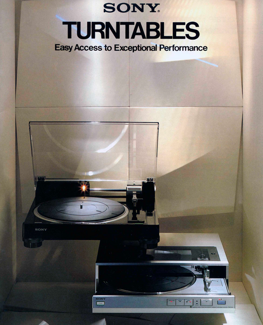 Sony Turntables LX FL 1980s Audio Brochure  (PDF) (E-BOOK)